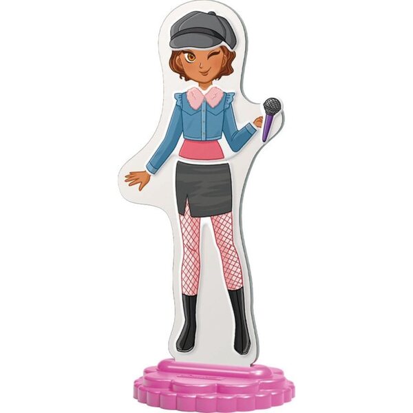 Quercetti Magnetic Fashion Laura: gioco magnetico creativo con 28 vestiti per bambini 5+