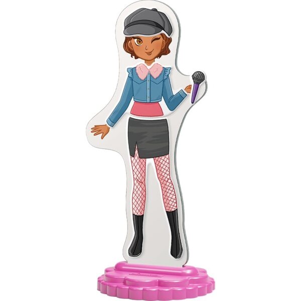 Quercetti Magnetic Fashion Best Friends: 57 pezzi magnetici per bambine 5-9 anni