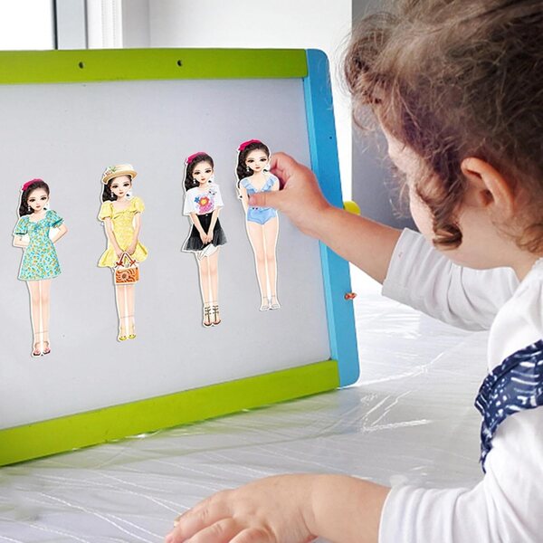 Magnetisches Kleidungsset für Papierpuppen, kreatives und sicheres Spielen für Kinder im Alter von 3–12 Jahren