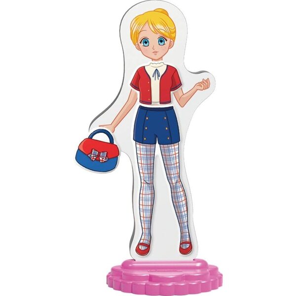 Quercetti Magnetic Fashion Anna: Bambola Magnetica e 29 Vestiti per Bambini dai 5+ Anni