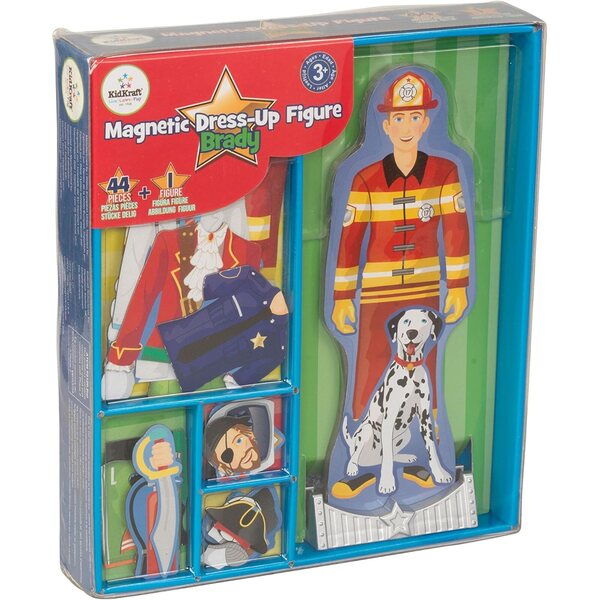 KidKraft Brady Magnetpuppe mit 43 Accessoires und Kleidungsfarben
