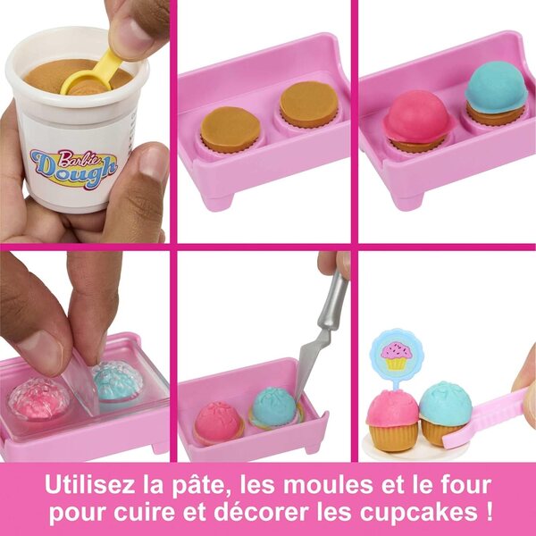Barbie It Takes Two Gebäckschachtel mit 18 Zubehörteilen und 3 Farben Modelliermasse