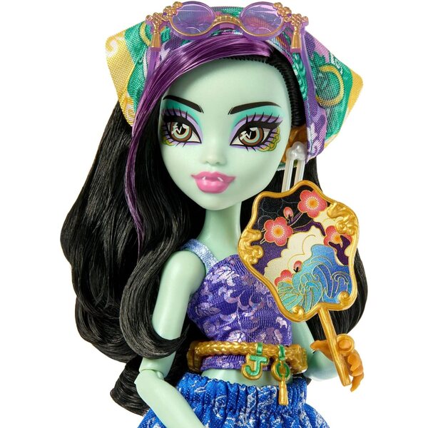 Monster High Cofanetto Monstrueux Secrets Jinafire Long con Oltre 19 Sorprese da Viaggio