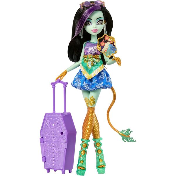Monster High Cofanetto Monstrueux Secrets Jinafire Long con Oltre 19 Sorprese da Viaggio