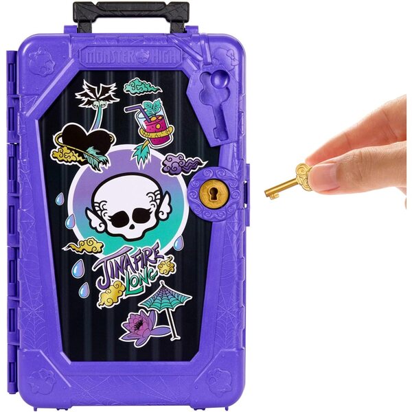 Monster High Cofanetto Monstrueux Secrets Jinafire Long con Oltre 19 Sorprese da Viaggio