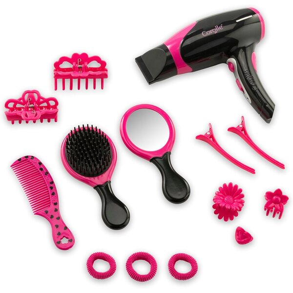 Scatola Acconciatura Corolle con 14 Accessori per Bambole, ideale per bambine di 3 anni