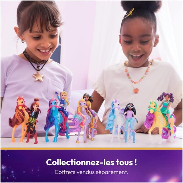 Unicorn Academy Licorne Leaf und Ava Puppen – Magisches Spiel für Kinder ab 4 Jahren