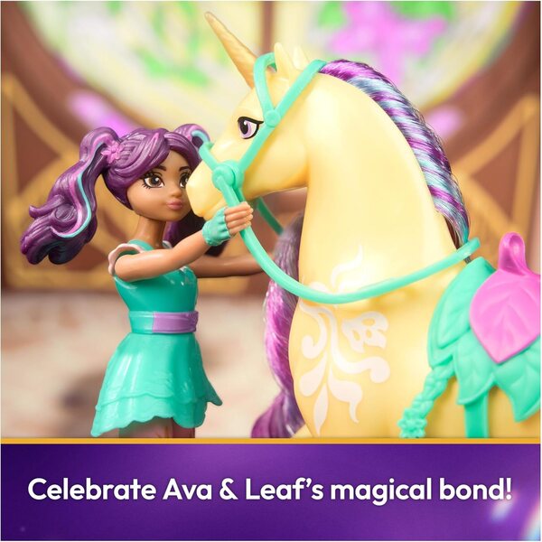 Unicorn Academy Licorne Leaf und Ava Puppen – Magisches Spiel für Kinder ab 4 Jahren