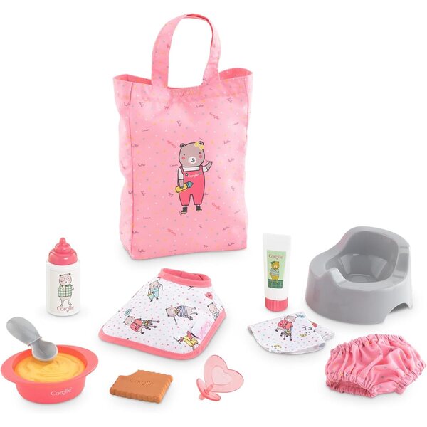 Corolle Grand Cofanetto d'Accessoires per Bambolotto 30cm - Gioco Educativo 18+ Mesi