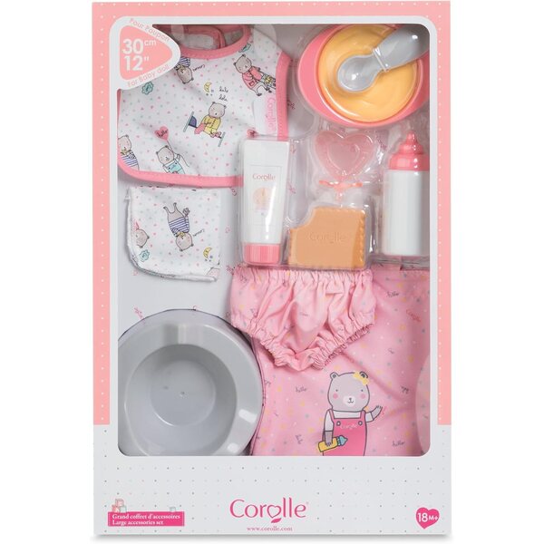 Corolle Grand Cofanetto d'Accessoires per Bambolotto 30cm - Gioco Educativo 18+ Mesi