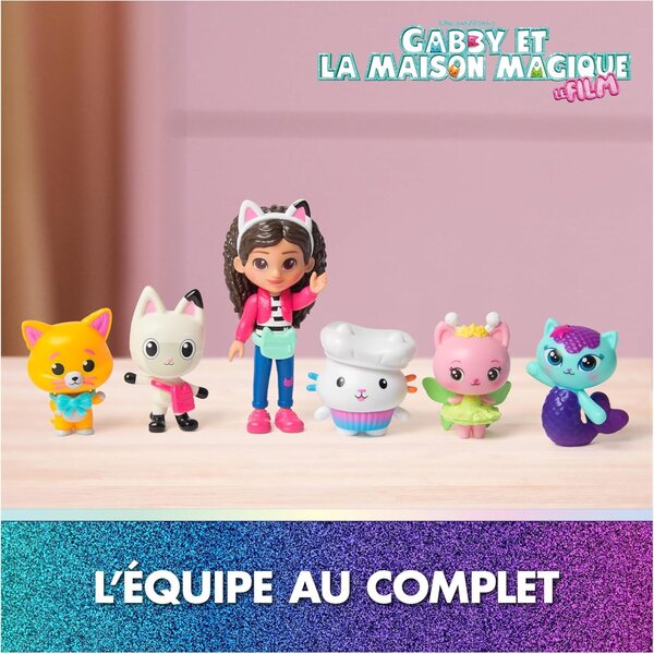Gabby und das Zauberhaus – Boxset mit 6 Figuren mit Zubehör und interaktivem Spiel