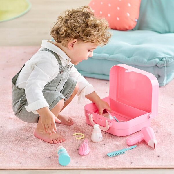 Corolle Ma Petite Valise Beauté: Set Completo 20 Accessori per Prima Messa in Bellezza dai 18 Mesi