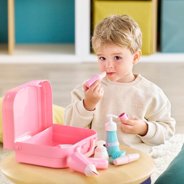 Corolle Ma Petite Valise Beauté: Set Completo 20 Accessori per Prima Messa in Bellezza dai 18 Mesi