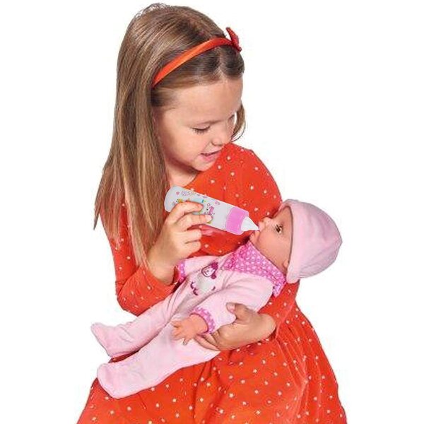 Babypuppen-Zubehörset – 6-teilig in transparentem Sac à Langer – modisch und farbenfroh