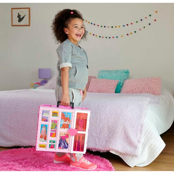 Barbie Dressing Deluxe 60cm con Bambola, 30+ Abiti e Accessori, Gioco Bambini 3+