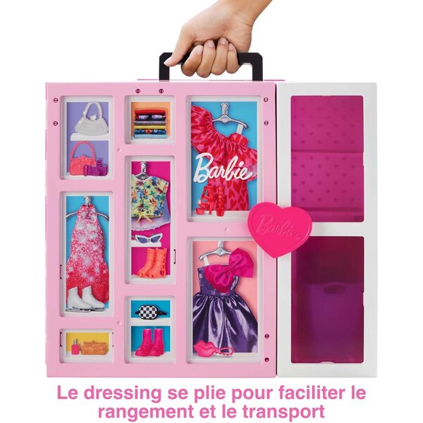 Barbie Dressing Deluxe 60cm con Bambola, 30+ Abiti e Accessori, Gioco Bambini 3+