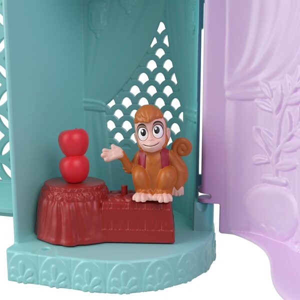 Mattel Disney Palais de Jasmine Boxset mit Puppenhaus und Aladdin-Minipuppe