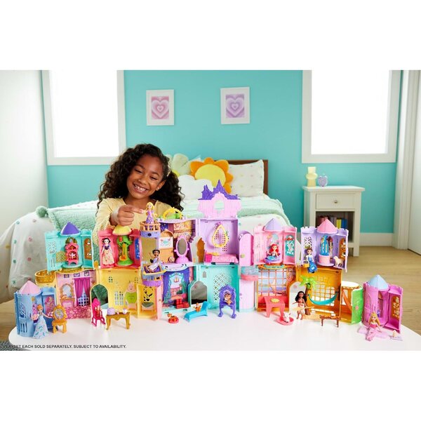 Mattel Disney Palais de Jasmine Boxset mit Puppenhaus und Aladdin-Minipuppe