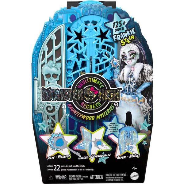 Monster High Monstrueux Secrets Frankie Stein con oltre 19 sorprese glam e dressing