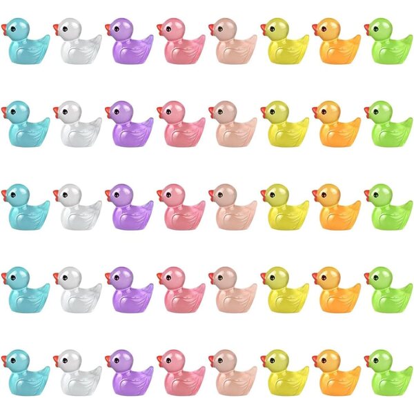 Set 40 Mini Anatroccoli Luminosi Colorati per Decorazione Giardino e Esterni