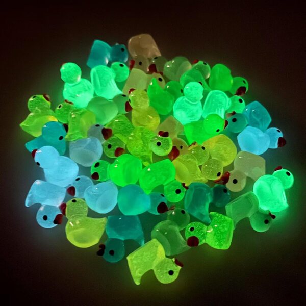Set 40 Mini Anatroccoli Luminosi Colorati per Decorazione Giardino e Esterni