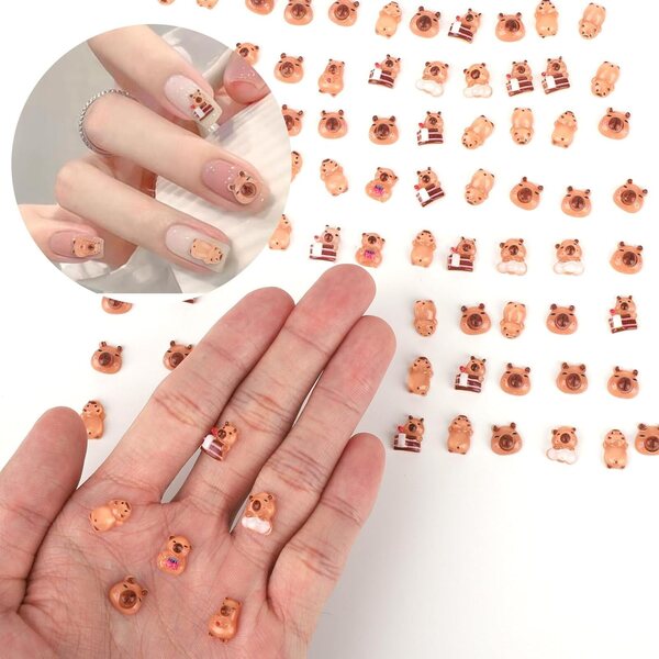 100 Mini Figurine Capybara in Resina - 6 Stili per Micro Paesaggi e Artigianato