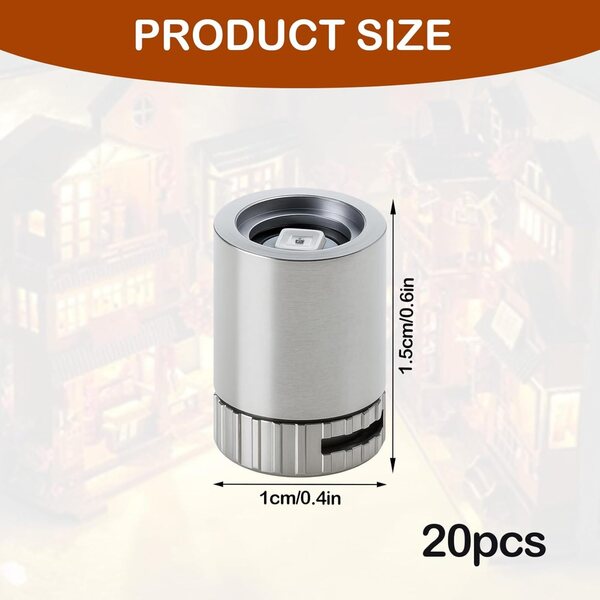20 Mini LED a Batteria per Decorazioni Colorate - Luci Miniature 1,5 cm BOULESENM