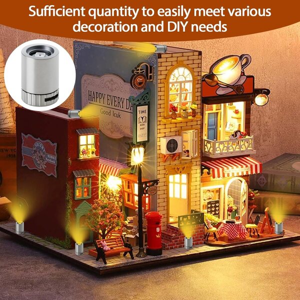 20 Mini LED a Batteria per Decorazioni Colorate - Luci Miniature 1,5 cm BOULESENM