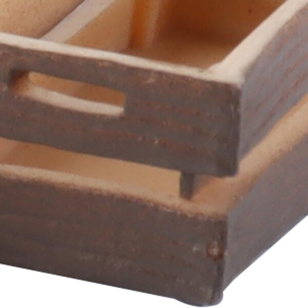 4 Miniatur-Holzkisten 1:12 für Puppenhäuser, praktische Deko-Accessoires