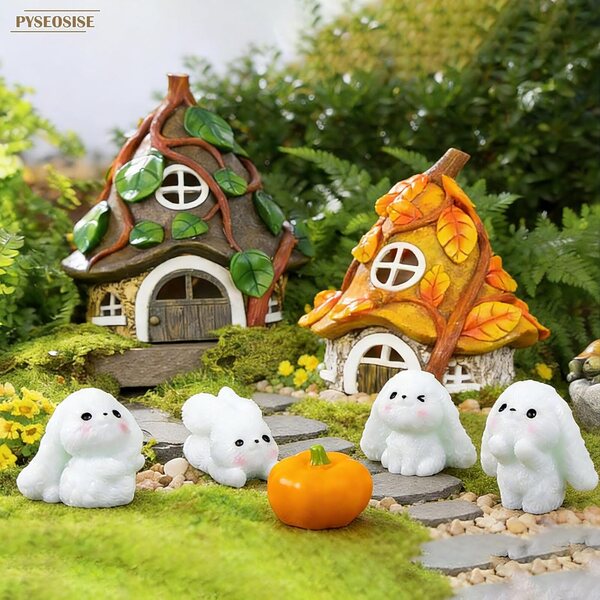 Figurine Miniatura Lapin 40 Pezzi in Resina per Decorazioni e DIY