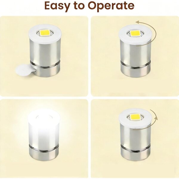 Batteriebetriebene Mini-LED-Leuchten für DIY-Projekte und Dekorationen – 50 Stück, weißes Licht