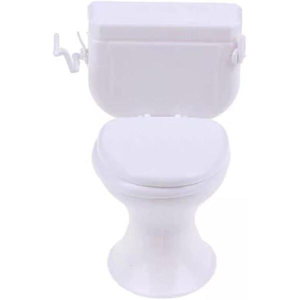 Toilettes Miniature Bianche per Casa delle Bambole - Arredo Bagno Realistico