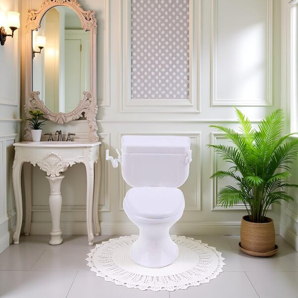 Toilettes Miniature Bianche per Casa delle Bambole - Arredo Bagno Realistico
