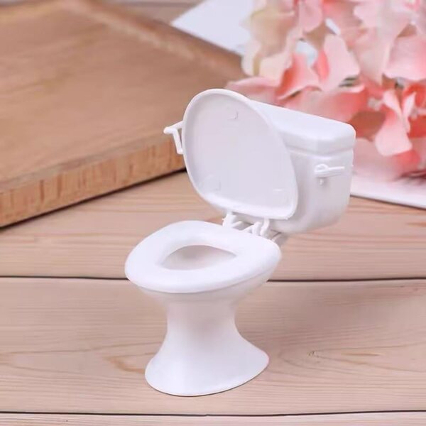 Toilettes Miniature Bianche per Casa delle Bambole - Arredo Bagno Realistico