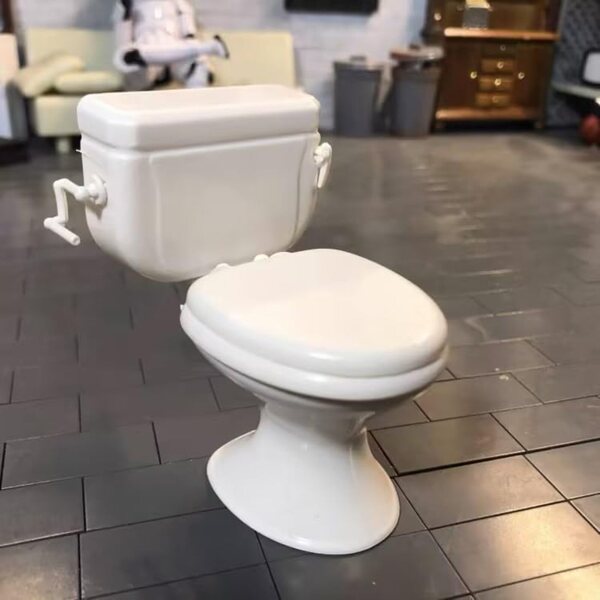 Toilettes Miniature Bianche per Casa delle Bambole - Arredo Bagno Realistico