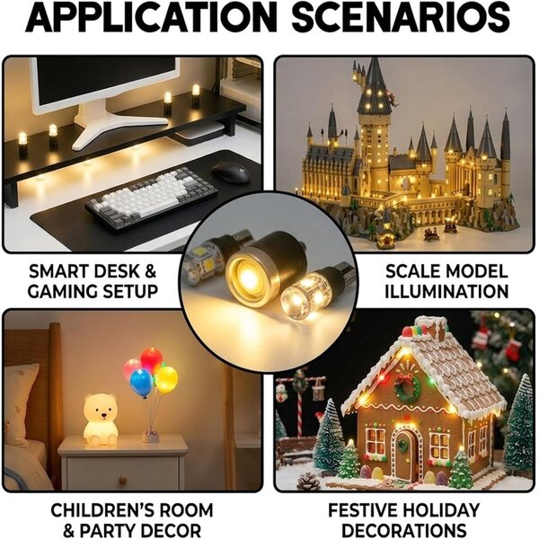 Jetstream 20 Mini Luci LED Calde per Modellismo e Decorazioni Festive