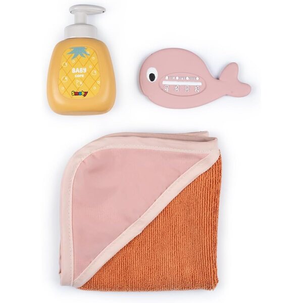 Smoby Baby Nurse Balneo-Badewanne für Puppen bis 42 cm mit Düsen, Blasen und LED-Lichtern
