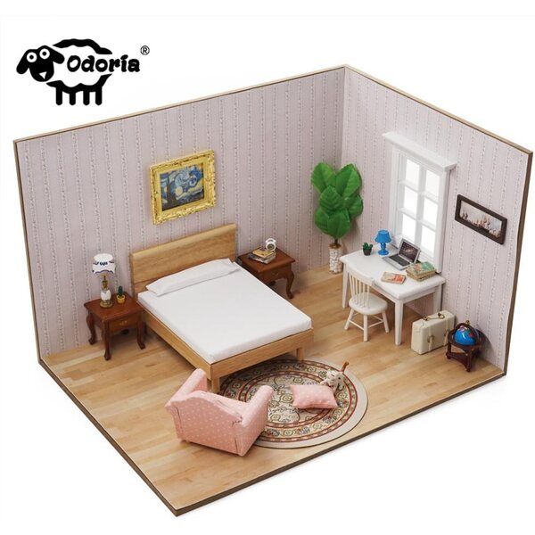 Miniatur-Plüschbär 1/12 Weiß für Puppenhäuser und Dioramen