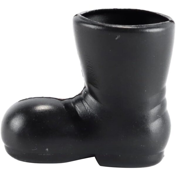 4 paia di mini stivali di Natale per bambole, decorazioni natalizie in plastica 3x2,8 cm