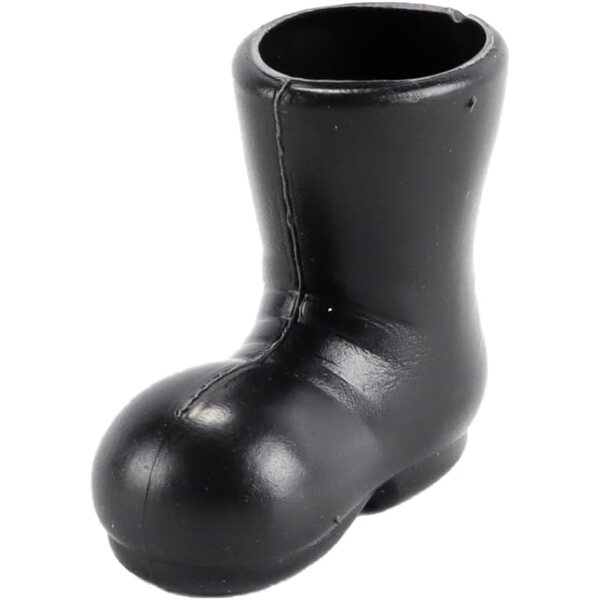 4 paia di mini stivali di Natale per bambole, decorazioni natalizie in plastica 3x2,8 cm