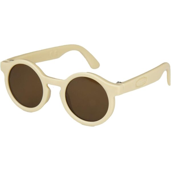 Lunettes da sole per bambole beige con lenti tonde scure Heless accessorio moda