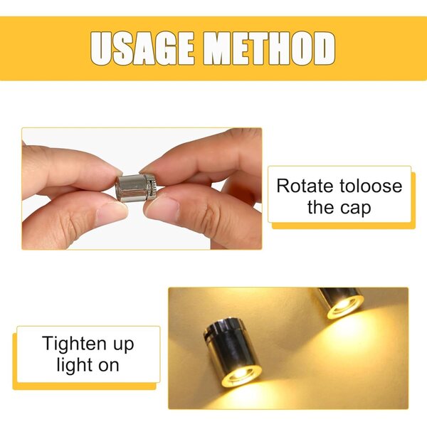 Joycabin 10 warme Mini-LED-Lichter für Puppenhäuser und Heimwerker, einfache Installation
