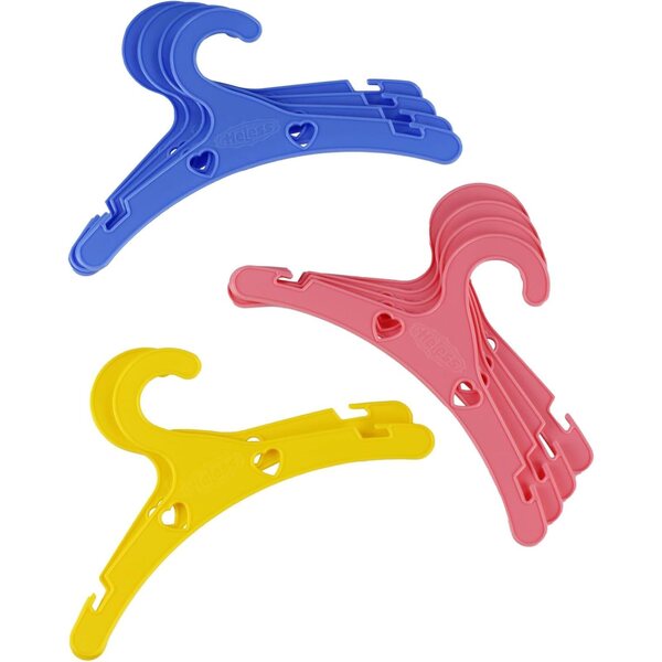 Set 10 Grucce Colorate per Bambole 18x8 cm - Accessori Armadio Heless