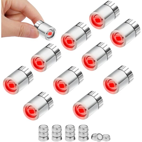 Kit 10 Mini Luci LED con Batterie per Casa delle Bambole e Bricolage Artigianale
