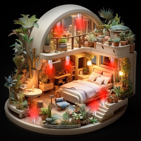 Kit 10 Mini Luci LED con Batterie per Casa delle Bambole e Bricolage Artigianale