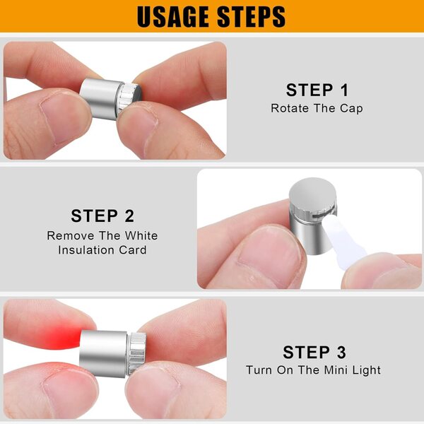 Kit 10 Mini Luci LED con Batterie per Casa delle Bambole e Bricolage Artigianale