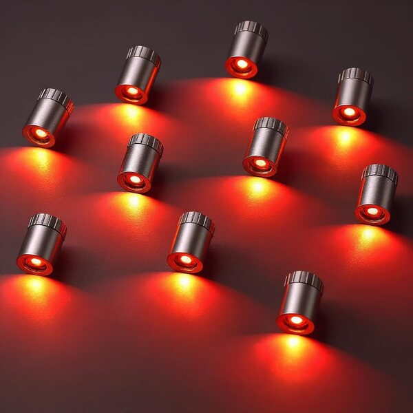 Kit 10 Mini Luci LED con Batterie per Casa delle Bambole e Bricolage Artigianale