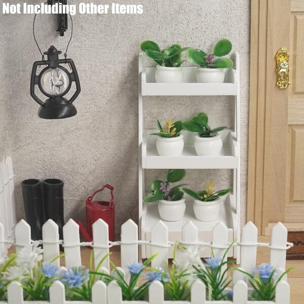 Set mit 6 Miniatur-Sukkulenten für Puppenhäuser im Maßstab 1:12 – Odoria