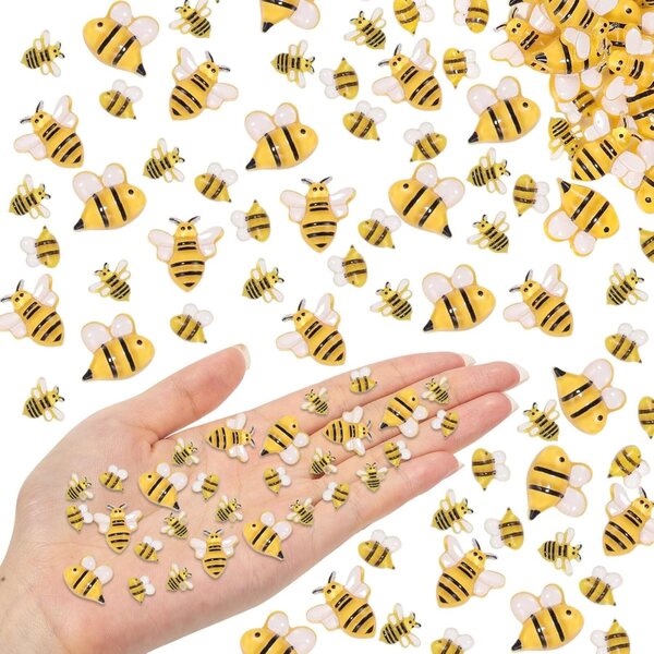 80 Mini-Harzbienen für Gartendekorationen, Nagelkunst und Puppenhäuser