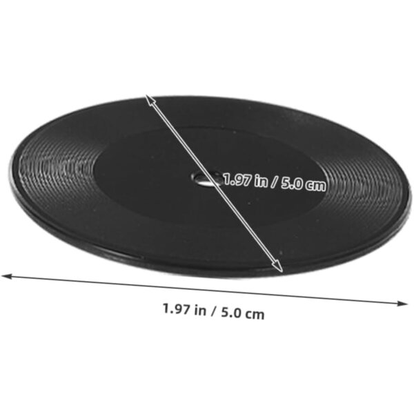 WOONEKY 12 Mini Dischi Vinile Decorativi Retro per Casa delle Bambole e Ambienti Vari